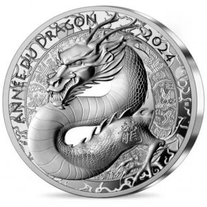 2024 France Lunar Year of the Dragon 1oz Silver Proof Coin