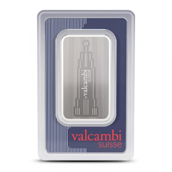Valcambi 1oz Silver Skyline Bar