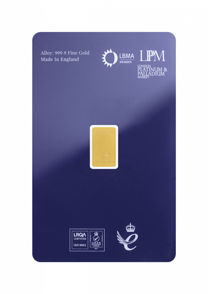 1g Gold Minted Bar- Best Value Brand - Image 2