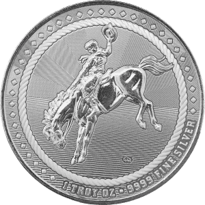 Scottsdale Cowboy 1oz Silver Round with Buffalo Privy