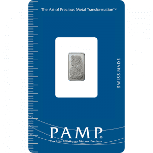1g PAMP Lady Fortuna Platinum Bar - Pure 999.5 | Next Day Delivery UK