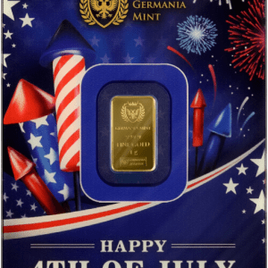 Germania Mint 4th of July 1g Gold Bar – Limited Edition