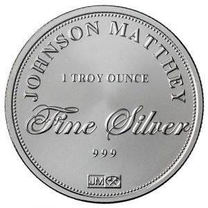 1oz Johnson Matthey Silver Round | Next Day Bullion