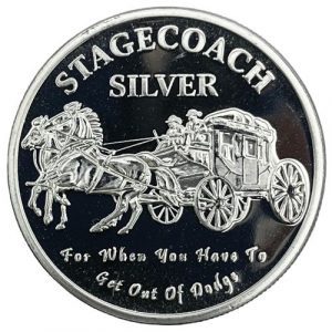 1 oz Stagecoach Silver Round | Fractional Bullion UK
