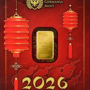 Germania Gold Minted Bar 1 g Year of the Horse
