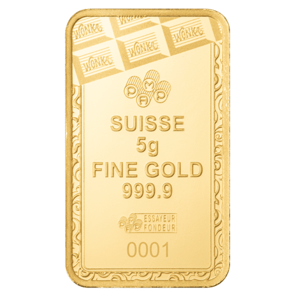 Pamp 5g Willy Wonka Chocolate Design Pure Gold Bar 2025 - Image 2