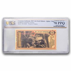 3 Arizona Goldback PCGS 70 PPQ Limited Early Release