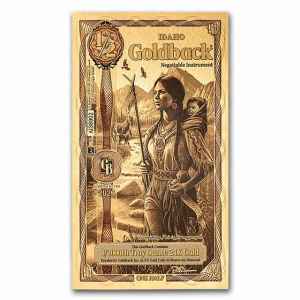 ½  Idaho Goldback, Aurum Gold Foil Note (24k)