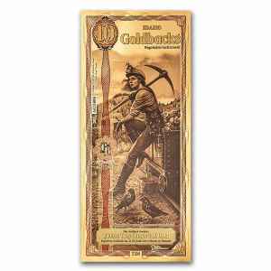 10 Idaho Goldback, Aurum Gold Foil Note (24k)