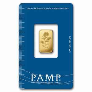 2.5 gram Gold Bar - PAMP Suisse Rosa